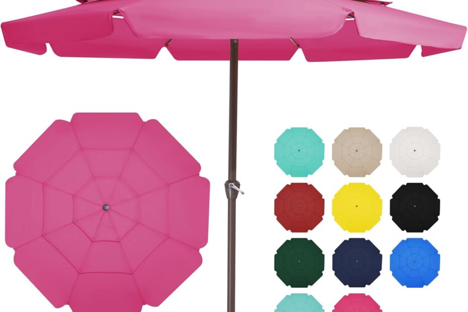 Stay Cool in Style: The JEAREY 12 FT Patio Umbrella Review!