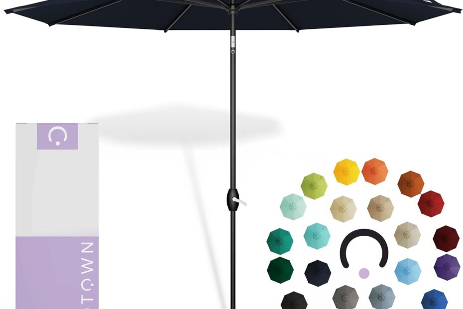 Stay Cool in Style: The Midtown Umbrellas Sunbrella 9-Foot Outdoor Umbrella Review