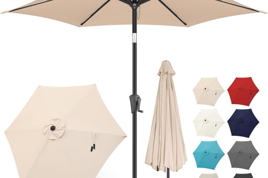 Stay Cool & Stylish: The FLAME&SHADE 9ft Patio Umbrella Review