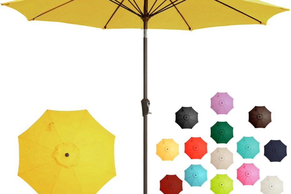 Stay Cool this Summer: LOUNZY 9FT Outdoor Patio Umbrella Review