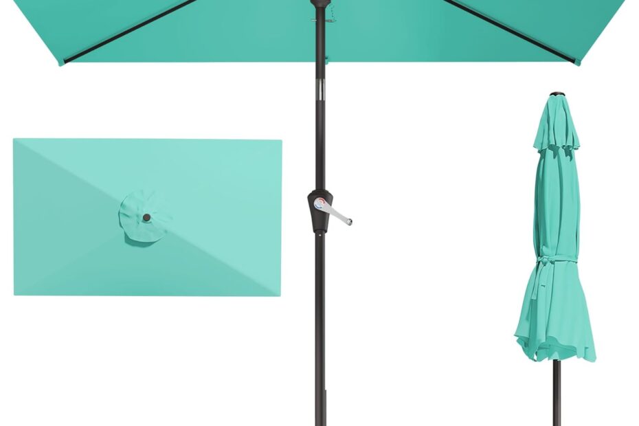 Stay Cool Under the Sun: Review of the 6.5' x 10' Cerulean Patio Umbrella