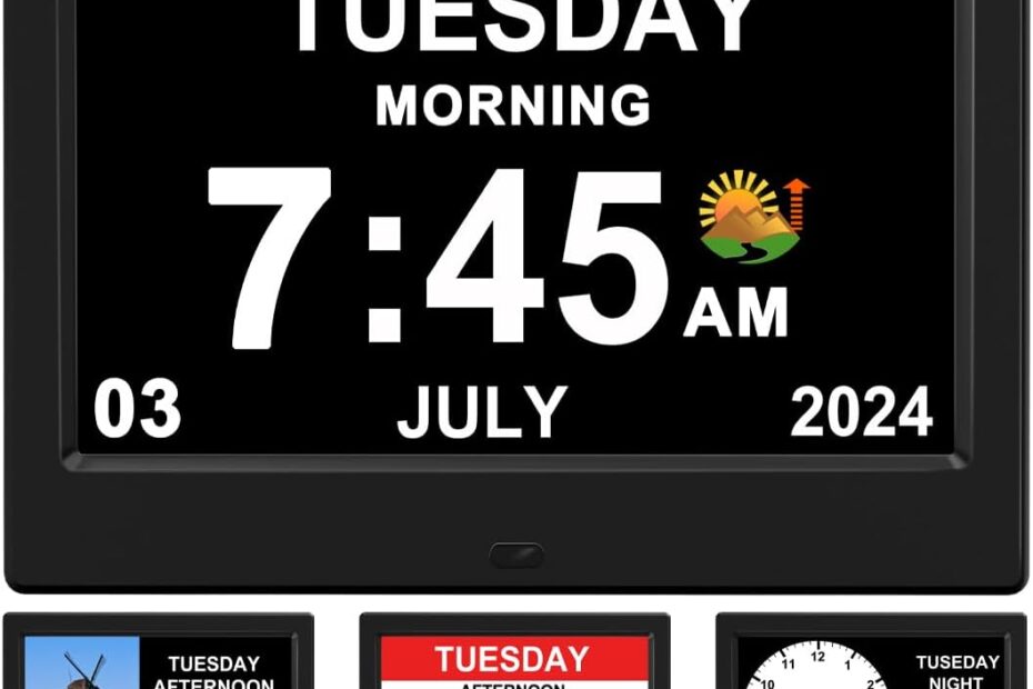 Stay On Time: The Ultimate Digital Calendar Clock for Seniors