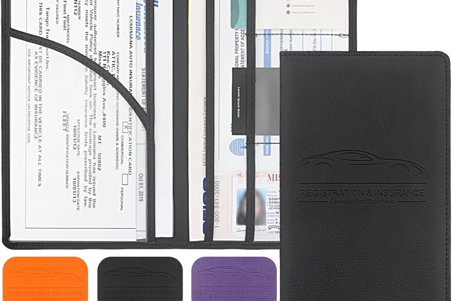 Stay Organized on the Go: Review of the Premium Car Registration & Insurance Card Holder