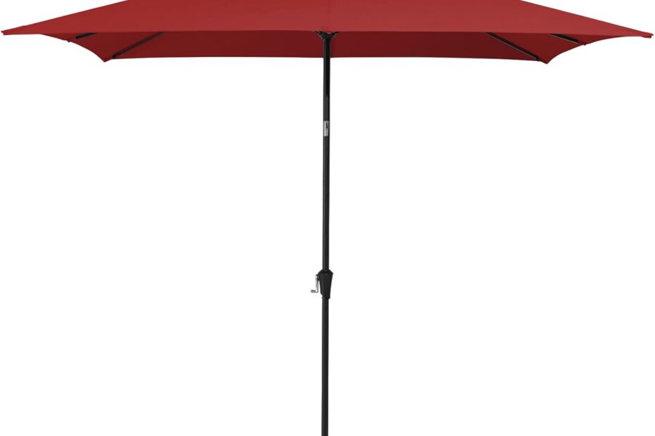 Stay Stylish and Cool: MEWAY 6.5ft Rectangular Patio Umbrella Review