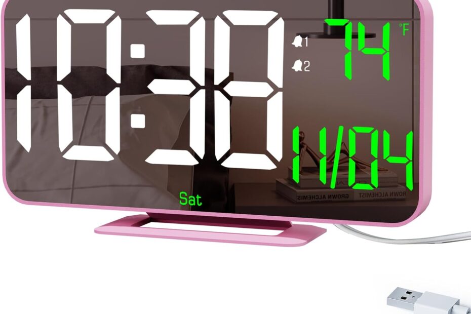 Stylish and Functional: The 6.7in LED Alarm Clock Review for Your Bedroom