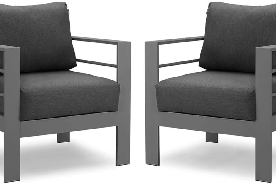 Stylish Comfort: Review of the Solaste All-Weather Aluminum Patio Armchairs