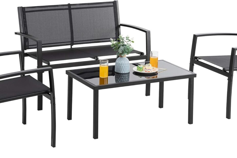 Stylish Comfort: Reviewing the Vongrasig 4-Piece Patio Furniture Set