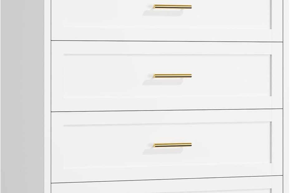 Stylish & Functional: The Perfect White Dresser with 6 Drawers for Any Space