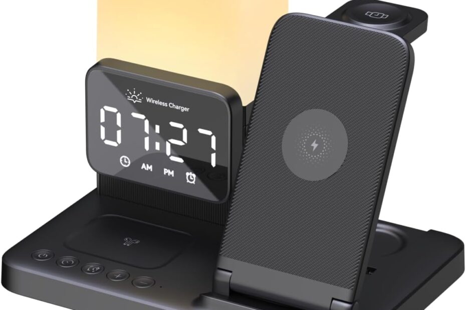 The M.A.D LAB Bedside Charging Station: Your Ultimate Wireless Charger & Alarm Solution