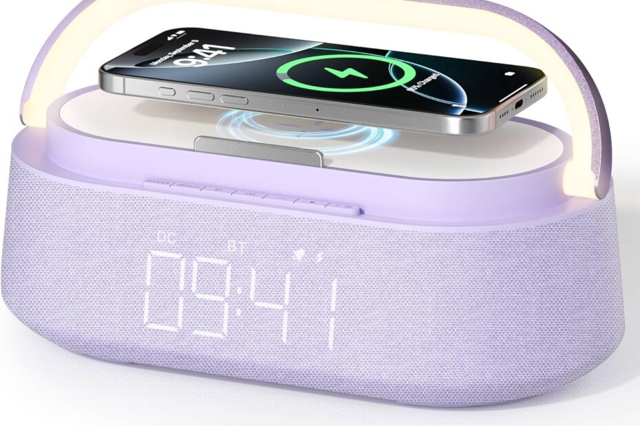 The Ultimate 4-in-1 Bluetooth Speaker: Wireless Charging, FM Radio & More!
