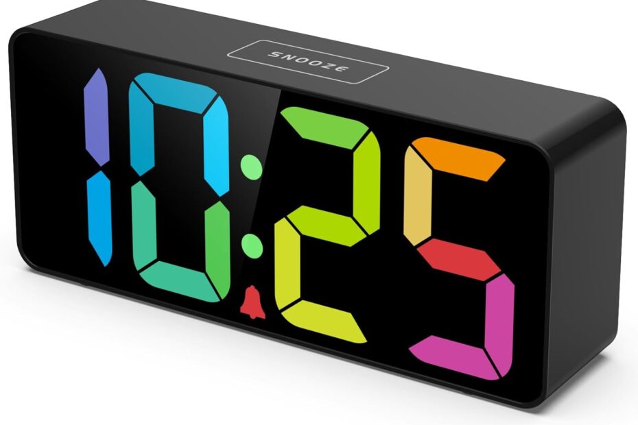 The Ultimate Big Number Alarm Clock: Perfect for Seniors & Kids!