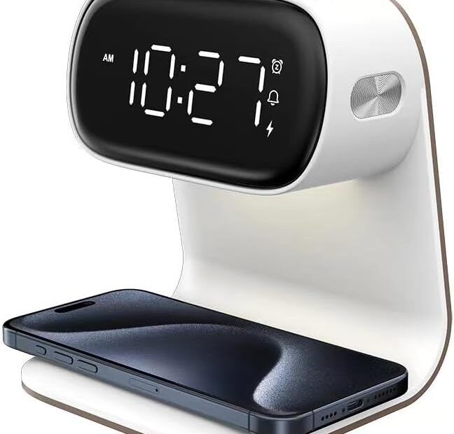 The Ultimate Sleep Solution: Digital Alarm Clock & Wireless Charging Lamp Review