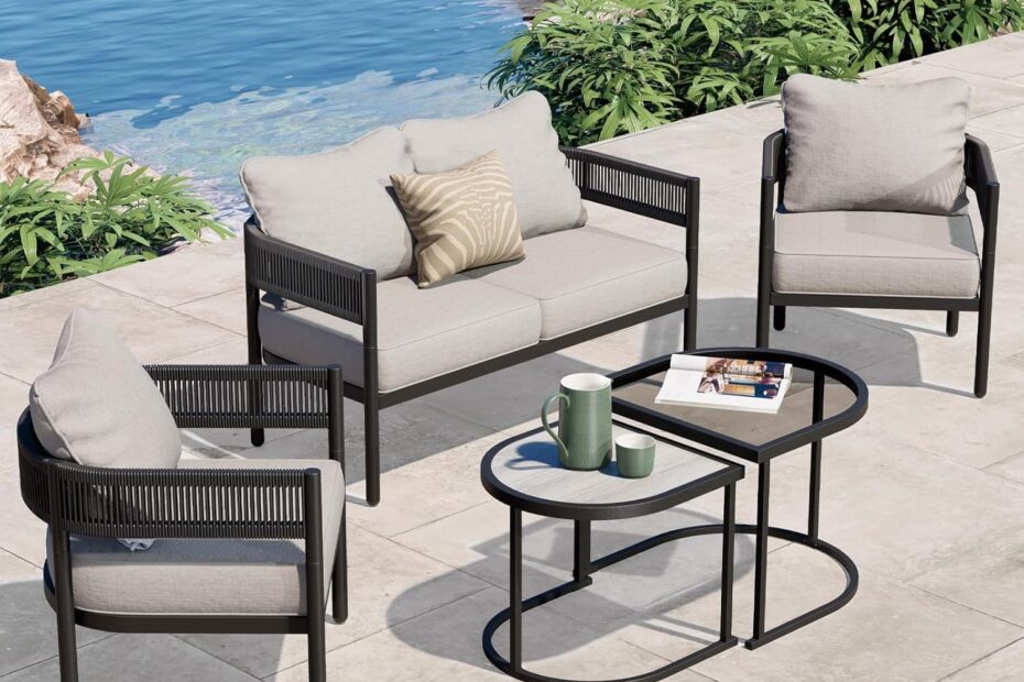 Transform Your Backyard: Grand Patio 5-Piece Wicker Sofa Set Review!