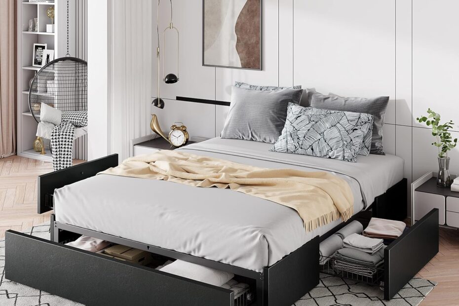Transform Your Bedroom: Allewie Queen Size Platform Bed Frame Review