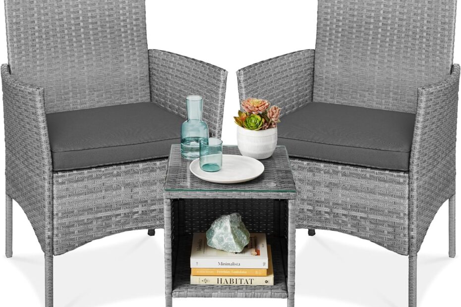 Transform Your Garden with the Best Choice 3-Piece Wicker Bistro Set: A Review