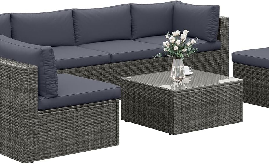 Transform Your Outdoor Space: 7-Piece Modular Patio Furniture Set Review