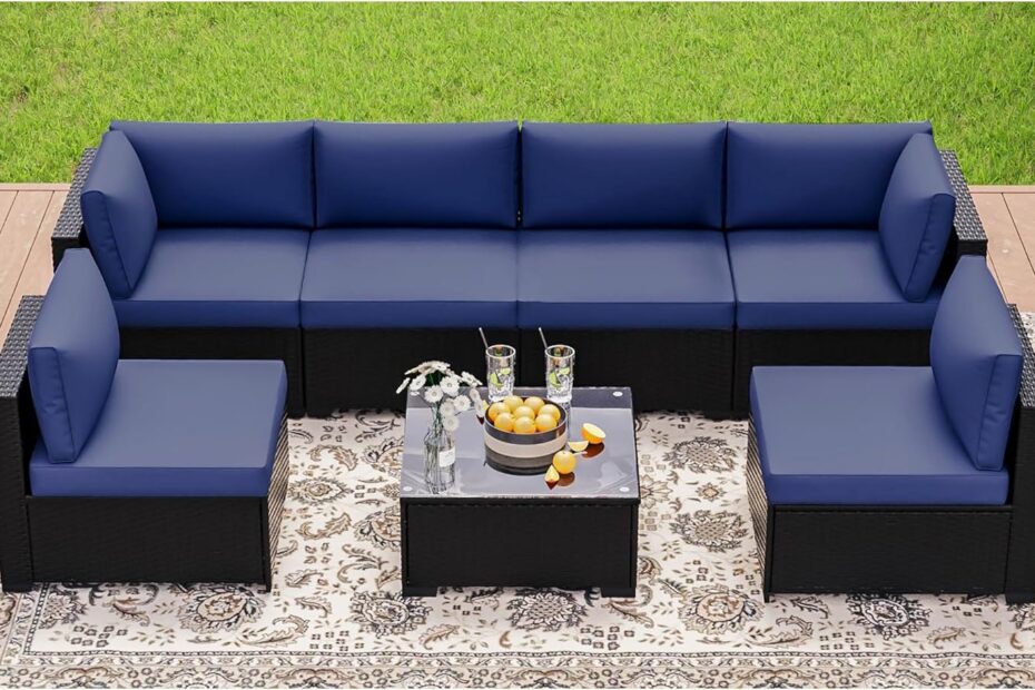 Transform Your Outdoor Space: A Review of the 7-Piece Patio Furniture Set