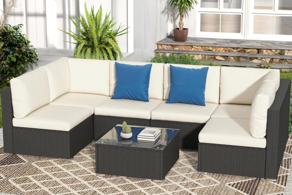 Transform Your Outdoor Space: A Review of the DWVO 7-Piece Patio Furniture Set