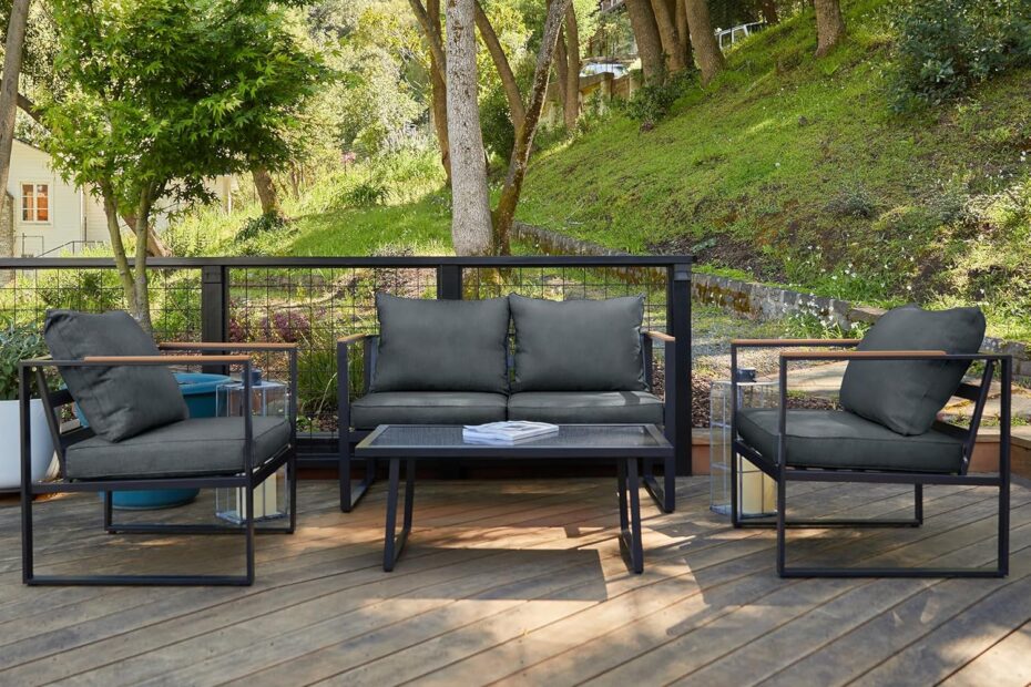 Transform Your Outdoor Space: EAST OAK 4-Piece Patio Furniture Set Review