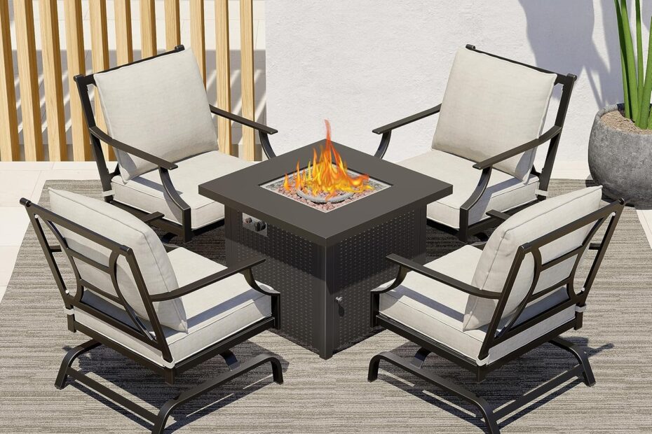 Transform Your Outdoor Space: Grand Patio 5-Piece Furniture Set & Fire Pit Review