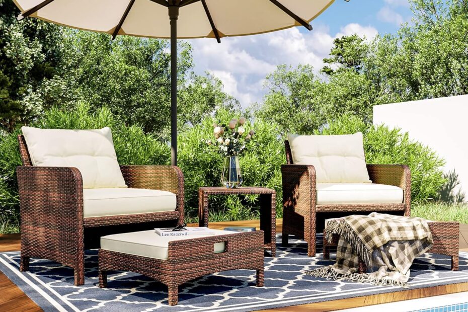 Transform Your Outdoor Space: Pamapic 5-Piece Wicker Patio Set Review