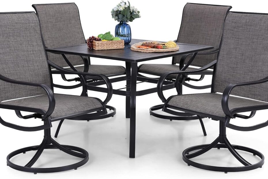 Transform Your Outdoor Space: PHI VILLA 5-Piece Patio Dining Set Review