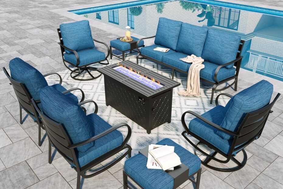 Transform Your Outdoor Space: Review of Sophia & William's 9-Piece Patio Furniture Set with Fire Pit