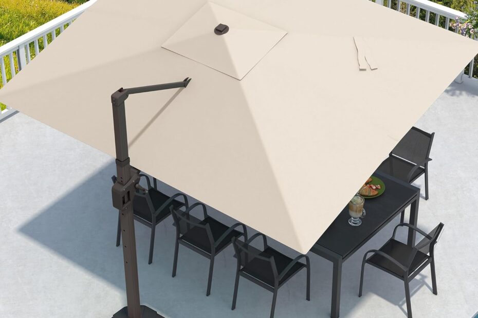 Transform Your Outdoor Space: Review of the 9' X 12' Cantilever Patio Umbrella