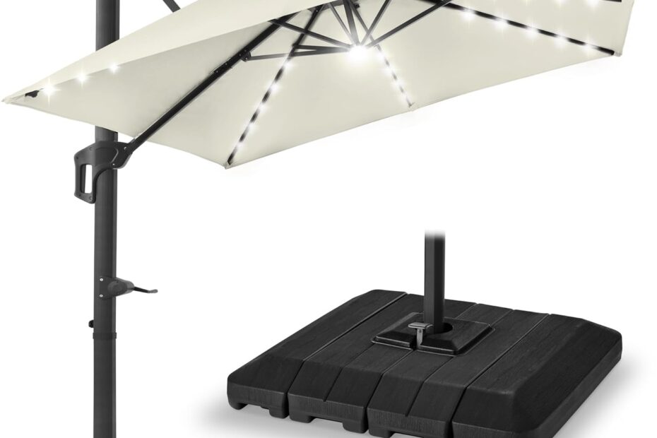 Transform Your Outdoor Space: Review of the Best Choice Products 10x10ft Cantilever Patio Umbrella