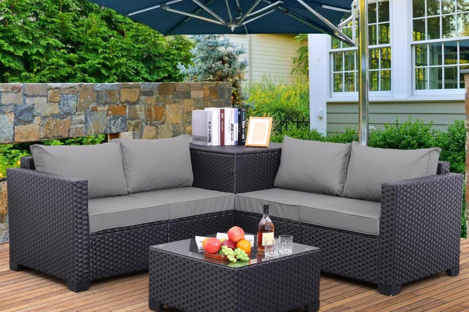 Transform Your Outdoor Space: Review of the Stylish PE Wicker Patio Furniture Set