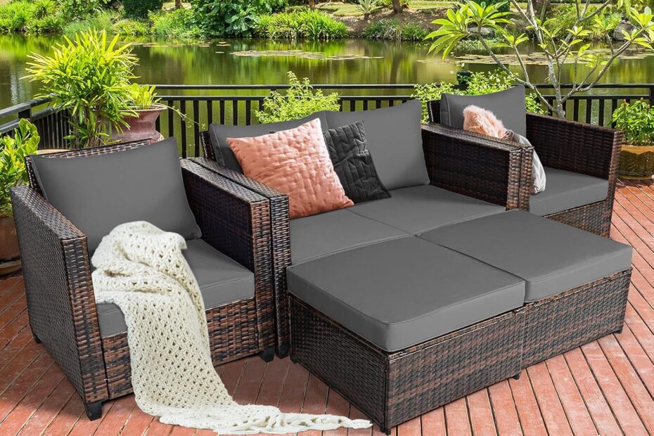 Transform Your Outdoor Space: Tangkula 5-Piece Patio Furniture Set Review