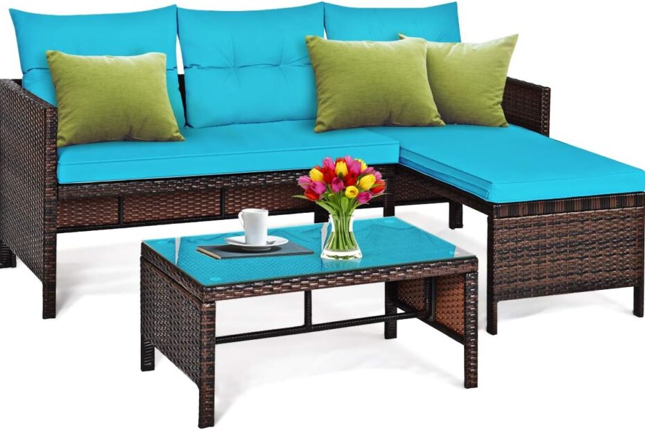 Transform Your Outdoor Space: Tangkula's Stylish Patio Corner Sofa Set Review