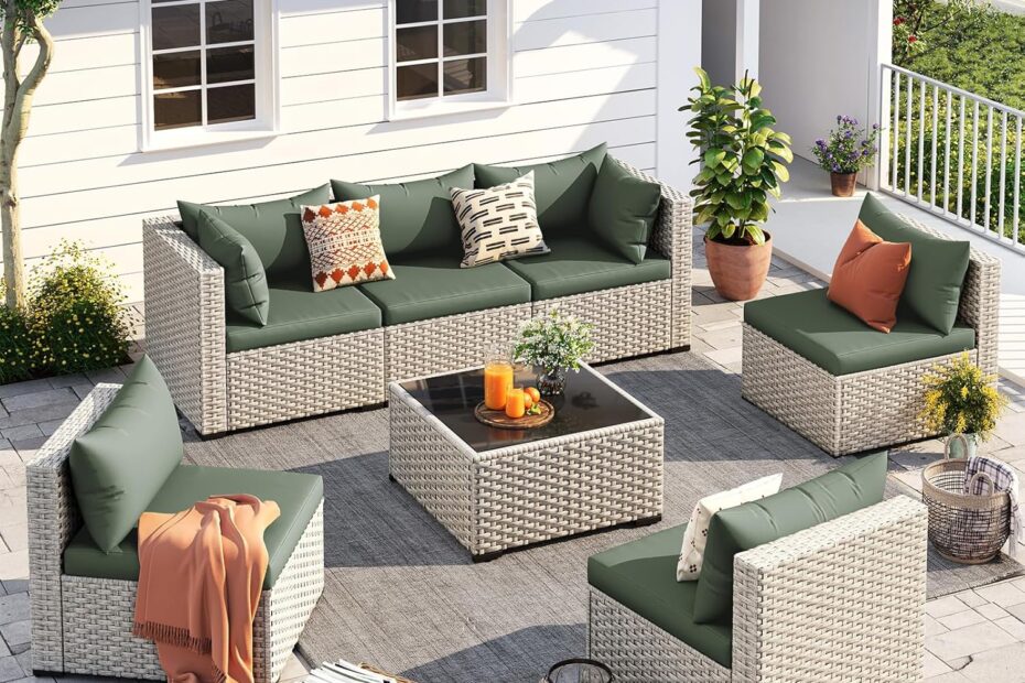 Transform Your Outdoor Space: UDPATIO 7-Piece Wicker Furniture Set Review