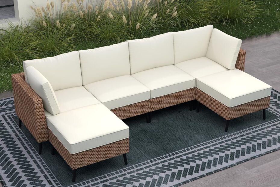Transform Your Outdoor Space with the Real Relax 6-Piece Patio Sofa Set