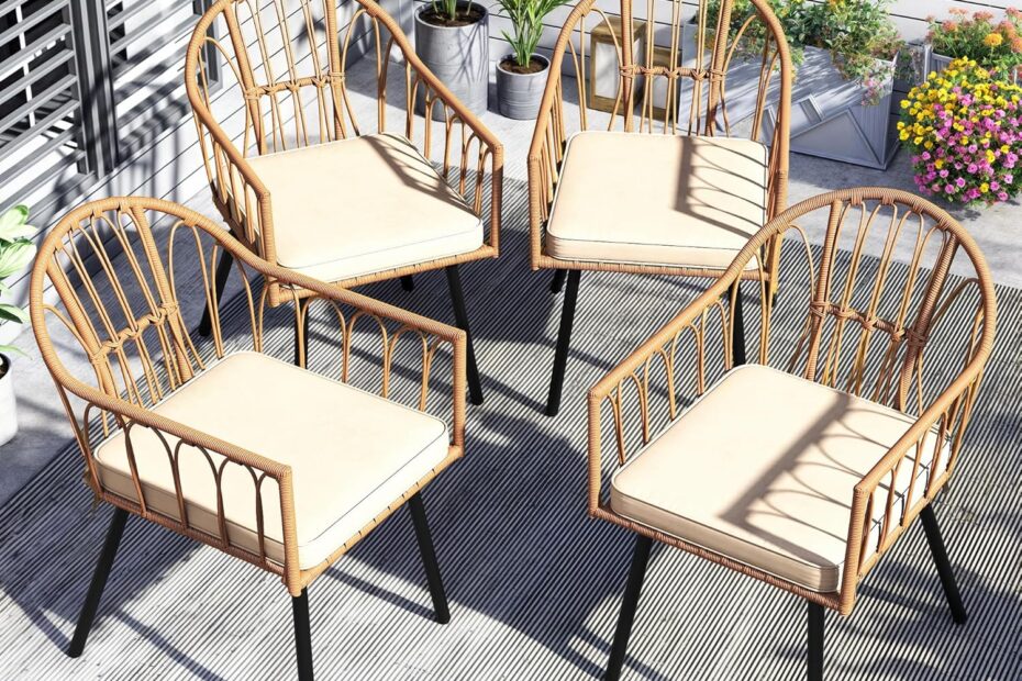 Transform Your Outdoor Space with YITAHOME's Stylish Rattan Dining Chairs
