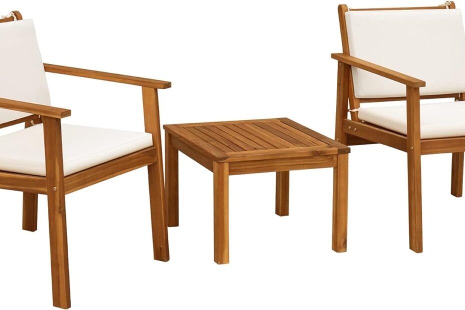 Transform Your Outdoors: Flamaker 3-Piece Acacia Wood Patio Set Review