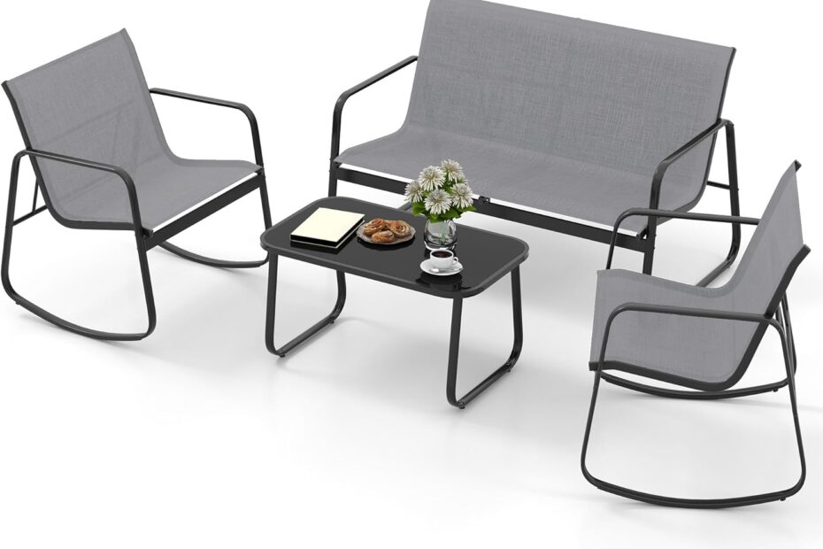 Transform Your Outdoors: Review of the DWVO 4-Piece Patio Furniture Set