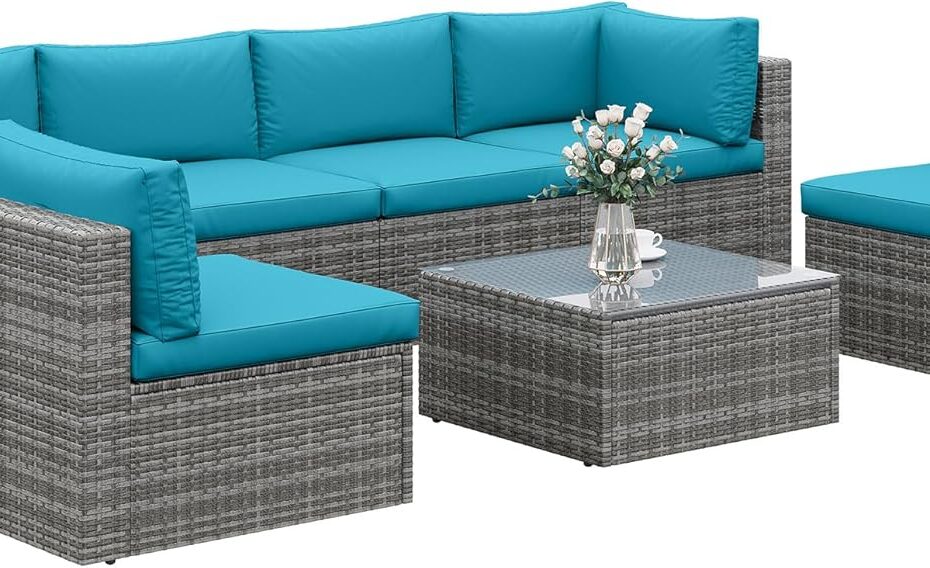Transform Your Outdoors with the 7-Piece Modular Patio Furniture Set: A Review!