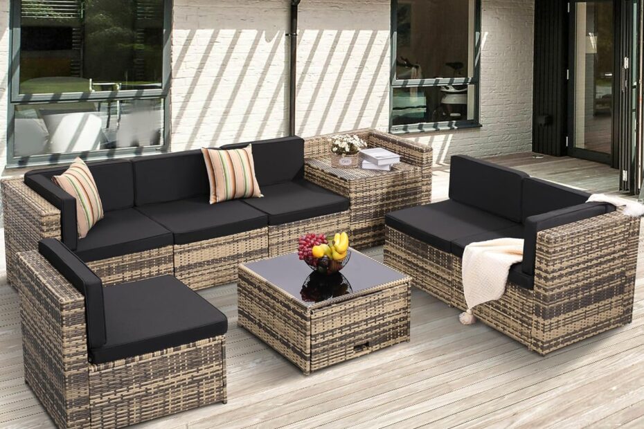 Transform Your Patio: The Ultimate 8-Piece Wicker Sectional Set Review