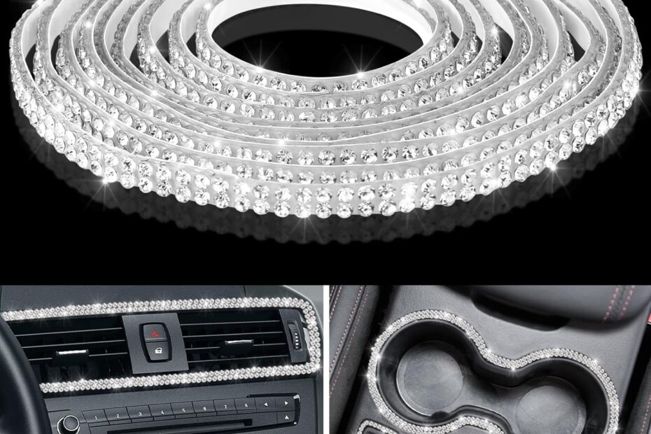 Transform Your Ride: Review of Kingdder Bling Crystal Car Trim!