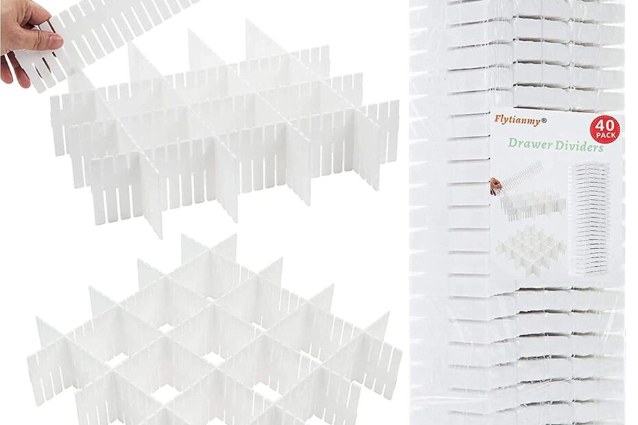 Transform Your Space: 40Pcs Adjustable Drawer Dividers for Ultimate Organization!