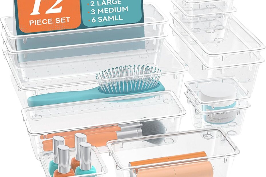 Transform Your Space: Discover the Ultimate 12 PCS Drawer Organizer Set!