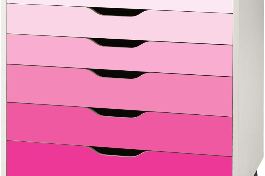 Transform Your Space: Review of Pink Ombre Decals for Alex Drawers!