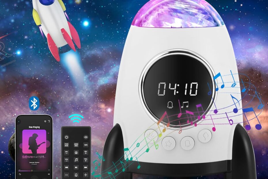 Transform Your Space: Review of the Star Projector Alarm Clock with Bluetooth & White Noise