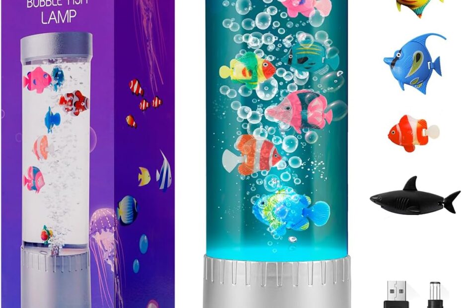 Transform Your Space: The Color-Changing Fish Lamp for a Magical Atmosphere!