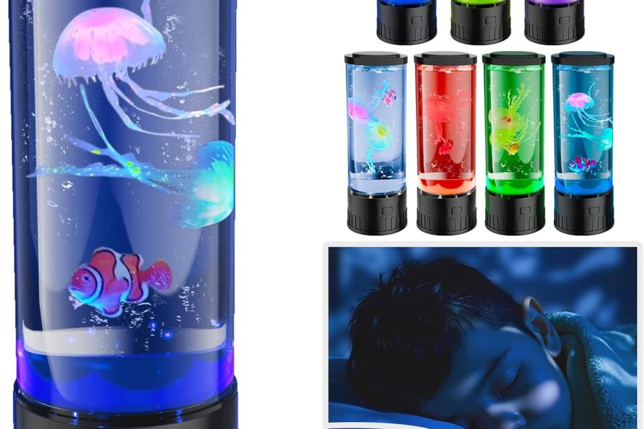 Transform Your Space: The Mesmerizing Auto-Color-Changing Jellyfish Lamp Review