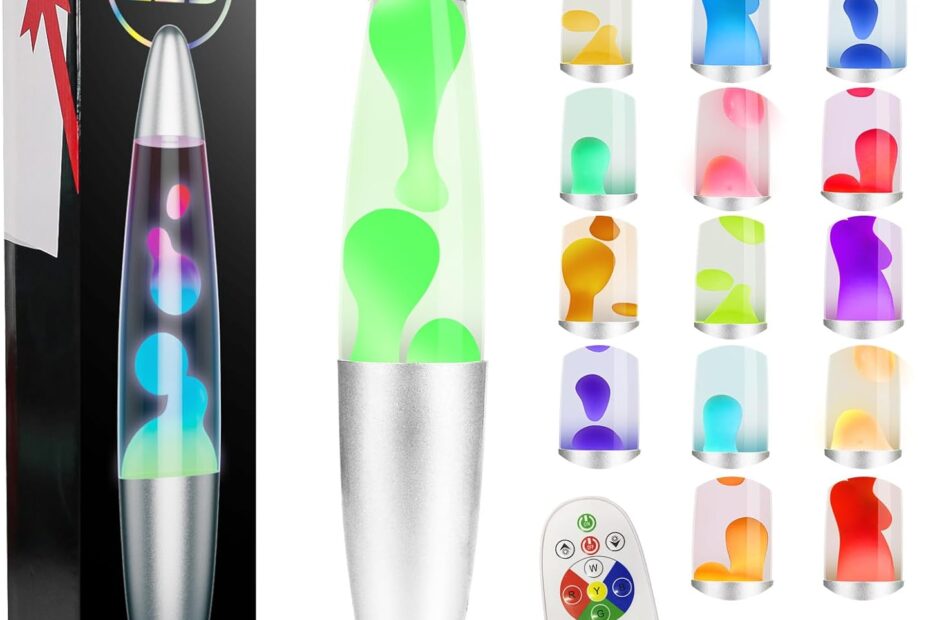 Transform Your Space: The Ultimate 17-Color Liquid Motion Lamp Review!