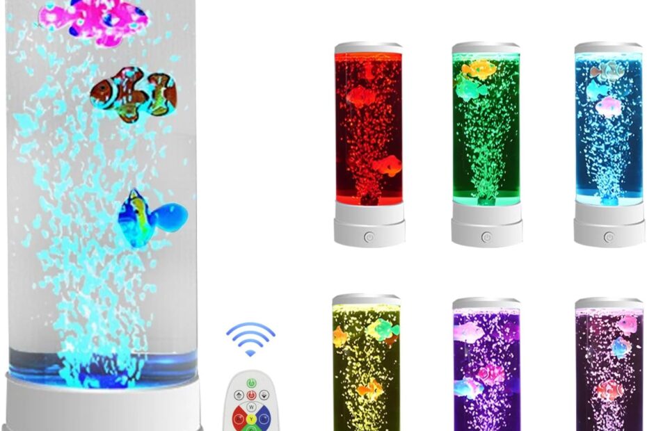 Transform Your Space: Unveiling the Bubble Fish Lamp with 16 Color Options!