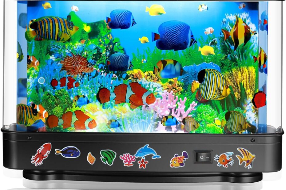 Transform Your Space with the Enchanting Fake Fish Tank Lamp: A Relaxing Ocean Escape!