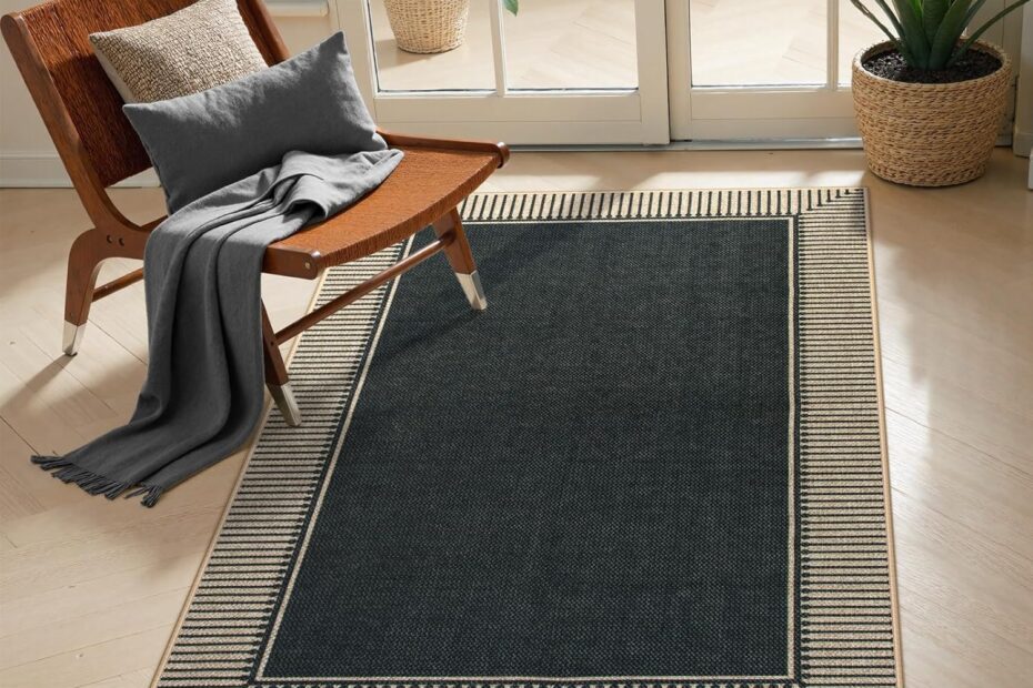 Transform Your Space with the Moynesa Striped Border Jute Outdoor Patio Rug!